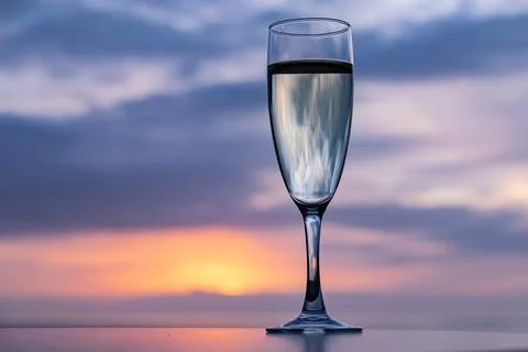 Sunset drinks at the end of day Stock-Fotos