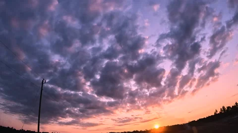 Sunset drive in country wide Stock Footage 341414502