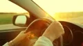 Sunset drive. HD Footage