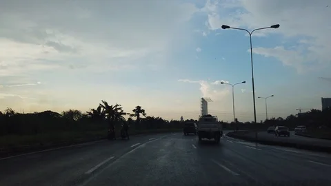 Sunset Drive Stock Footage 106333403