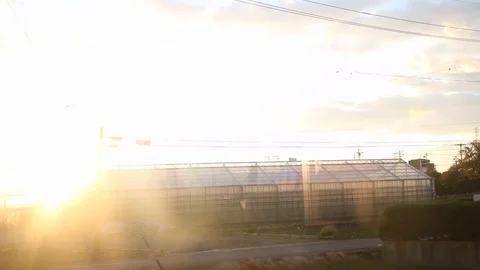 Sunset drive, Japan Stock Footage 95308377