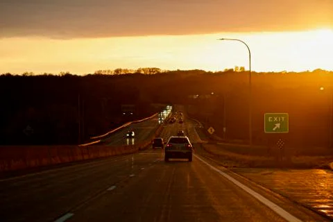 Sunset Drive Stock Photos