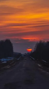 Sunset Drive Stock Photos