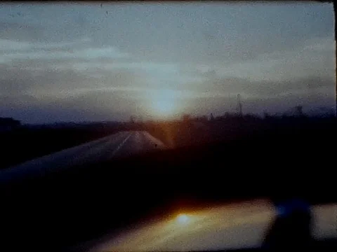 Sunset Driving 1943 Stock Footage 90069717