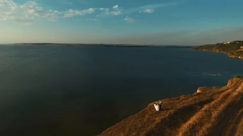 Sunset from drone Stock Footage 99438262