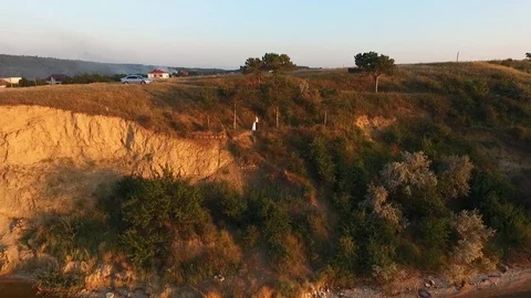 Sunset from drone Stock Footage 99438307