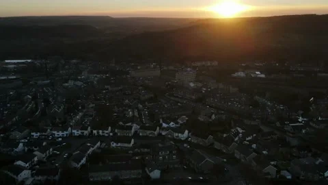 Sunset Drone Hyperlapse Stock Footage 150251920