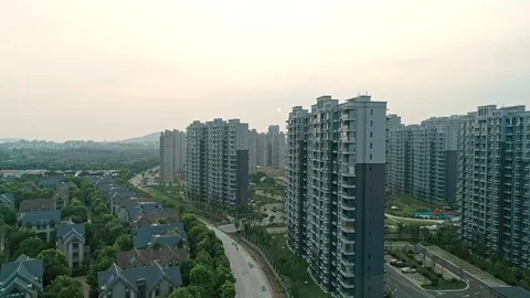 Sunset Drone Over Suzhou, China Stock-Footage 103119065
