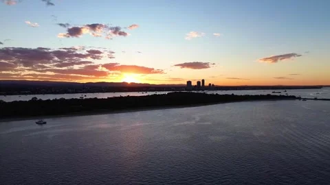 Sunset Drone Slow Motion Video Video stock 279051245