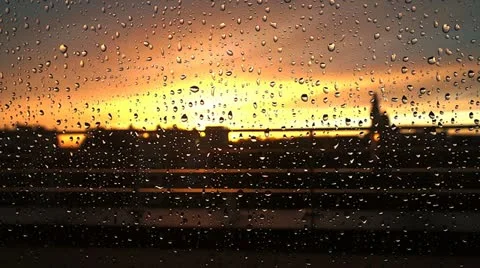 Sunset drops Stock Footage 10863084