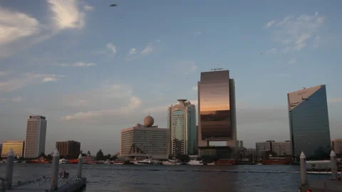 Sunset in dubai 2010-2 Stock Footage 139096422