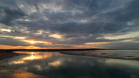 Sunset Dublin Fly Stock Footage 246805613