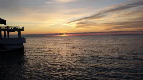 Sunset in Durres Stock Photos