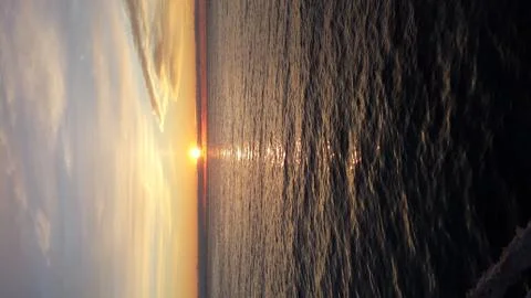 Sunset in Durres Stock Photos