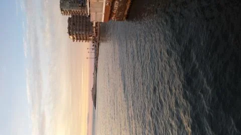 Sunset in Durres Stock Photos