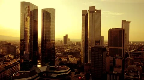Sunset dusk time lapse of city and skyline. modern real estate background Stock Footage 40544726