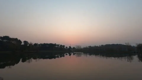 Sunset at Dusk Timelapse with Fading Light for Opening Titles Stock Footage 321015537