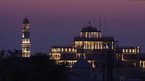 Sunset Dusk Timelapse Jantar Mantar At Jaipur, Rajasthan, India. Observatory Vidéo 273029913