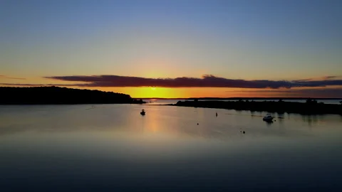 Sunset in East Hampton 2a Stock Footage 132751820