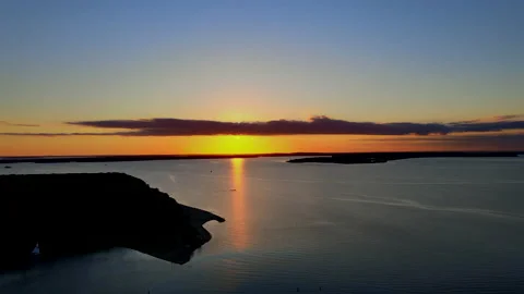 Sunset in East Hampton Stock Footage 132751925