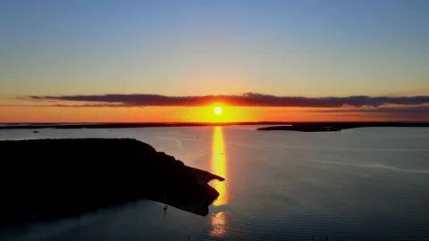 Sunset in East Hampton Stock Footage 132758928