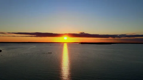 Sunset in East Hampton Video stock 132759124