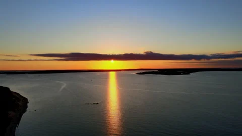 Sunset in East Hampton Stock Footage 132759662