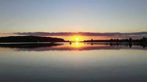 Sunset in East Hampton2k Stock Footage 132925167