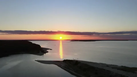 Sunset in East Hampton2n Stock Footage 132924996