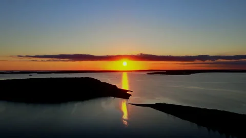 Sunset in East Hamptonh Stock Footage 132757154