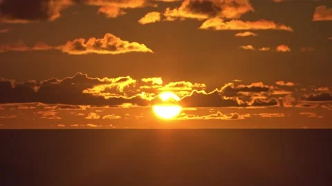 Sunset on Easter Island Stock Footage 162813617