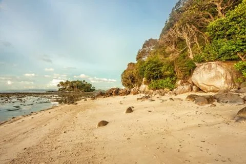 Sunset ebb Stock Photos