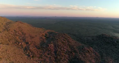 Sunset at the Edge of the Sonoran Desert Stock Footage 132273176