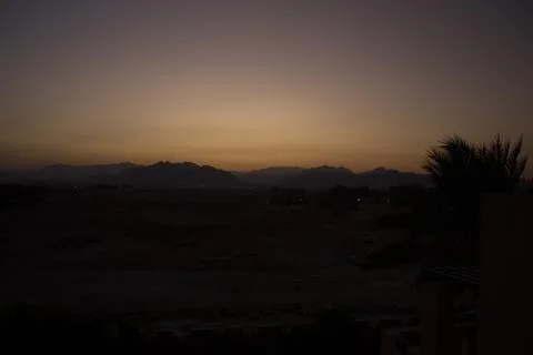 Sunset In Egypt Stock Photos