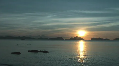 Sunset in El Nido 스톡 동영상 649095
