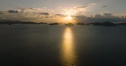 Sunset in El Nido. Palawan, Philippines. Stock Footage 265002136