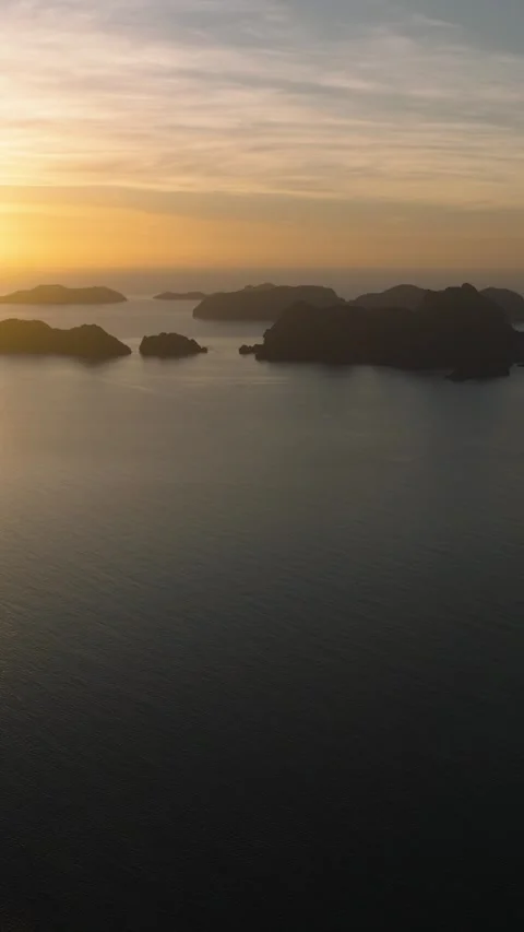 Sunset in El Nido. Palawan, Philippines. Stock Footage 289120817