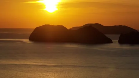 Sunset in El Nido, Palawan. Philippines. Stock Footage 301155676