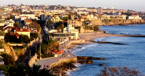 Sunset in Estoril Stock Footage 238081824