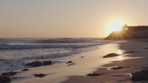 Sunset et the beach Stock Footage 246303643