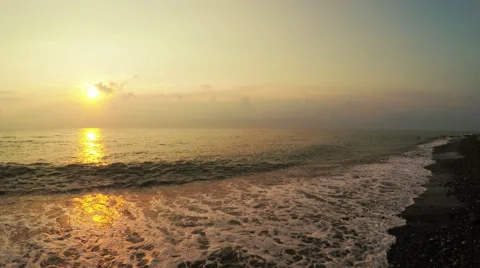 Sunset evening Baltic sea 動画素材 57637796