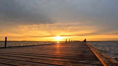 Sunset evening beach Ocean wave Stock Footage 273698335