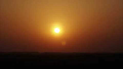 Sunset at the evening dawn. Late evening. Evening dawn. The last rays Stock Footage 154232787