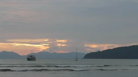 The sunset evening Stock Footage 56742316