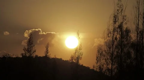 Sunset At Evening Stock Footage 62263634