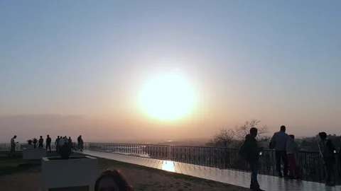 Sunset in the evening Stock Footage 267675171