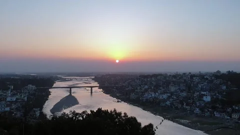 Sunset in the evening Stock Footage 267675201