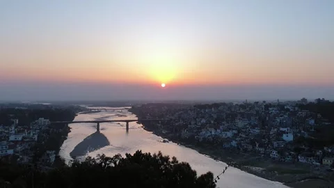 Sunset in the evening Video stock 274528975