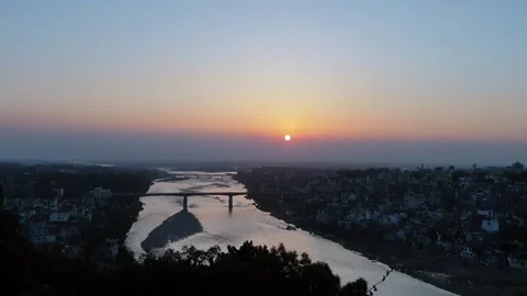 Sunset in the evening Video stock 274529369