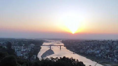 Sunset in the evening Video stock 274529501